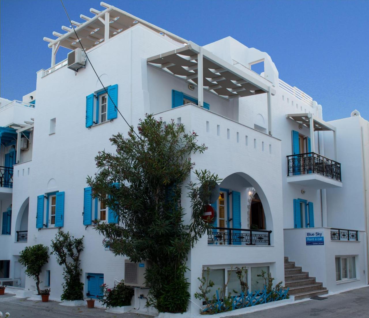 Blue Sky Summer Naxos City Exteriér fotografie